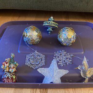 Glass and Other Christmas ornaments